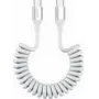 4smarts USB-C Spiralkabel 100W Weiß (4S541600)