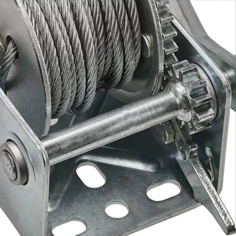 Einhell 2260160 Handseilwinde. Maximales Lastgewicht: 500 kg, Seillänge: 10 m, Seildurchmesser: 4,2 mm. Gewicht: 2,5 kg (2260160)