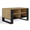 Couchtisch top e shop Topeshop STOLIK KAWOWY ŁAWA MODERN 4P Dąb Artisan Czern