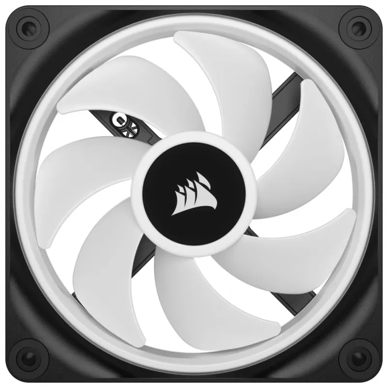 Corsair CO-9051001-WW iCUE LINK QX120 RGB Gehäuselüfter, 120 mm, PWM, mit Temperatursensor, schwarz