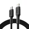 Green Cell PowerStream KABGC07 USB-C-auf-Lightning-Kabel, 1 m, PD, Apple MFi, schwarz