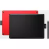 Wacom One by Medium Grafiktablett Schwarz, Rot 2540 lpi 216 x 135 mm USB
