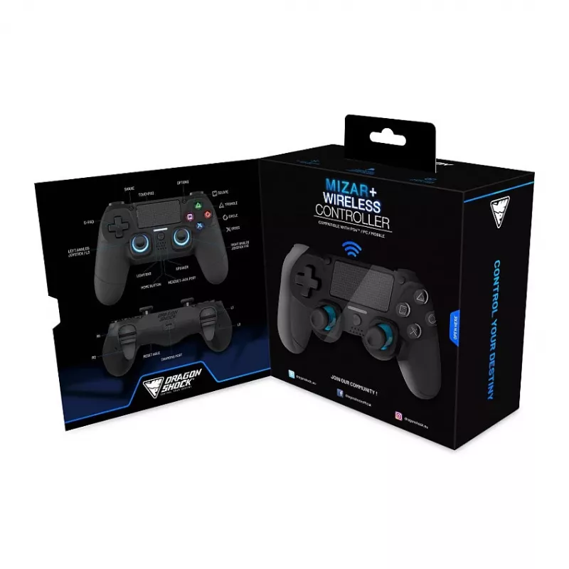 Dragonshock Controller Mizar+ Wireless schwarz PS4/PC