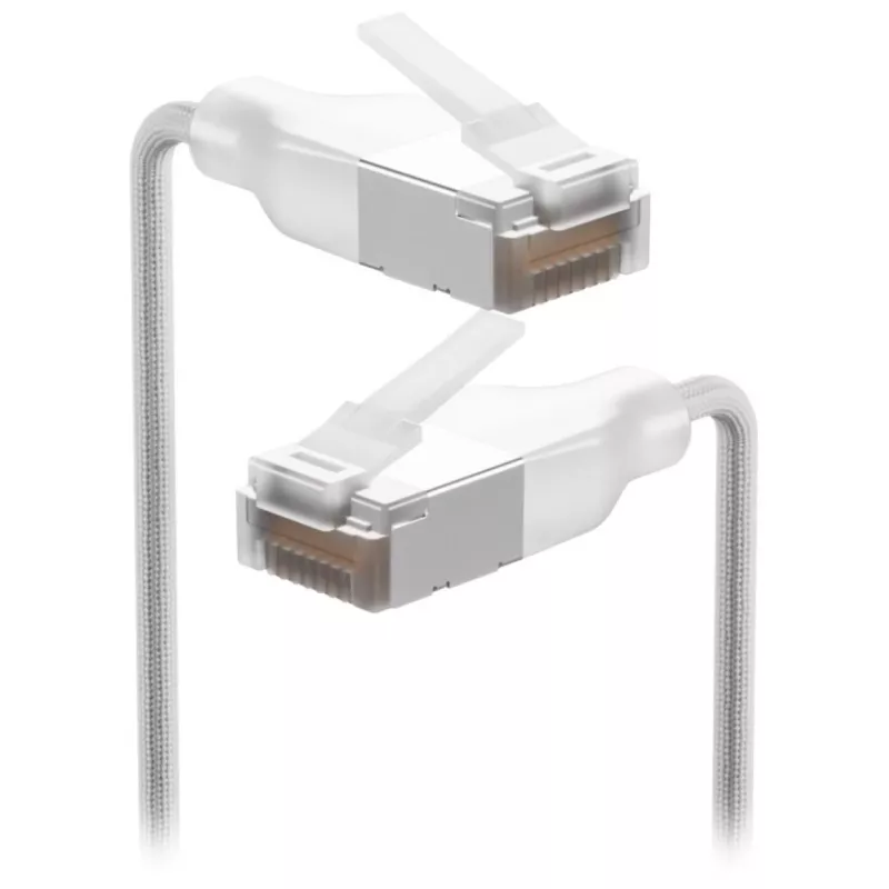 Netzwerkkabel Ubiquiti UACC-Cable-Patch-EL-C6A-12M-W RJ-45 Cat6a 12m Transparent Weiß