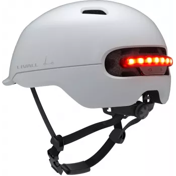 Open-face Helm Livall C20 Weiß Hartschalenkonstruktion
