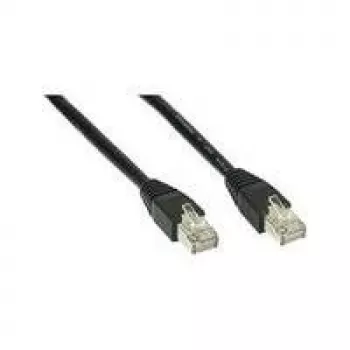 Wentronic Goobay CAT 5e Patchkabel, U/UTP, Schwarz, 30 m - CCA Kupfer-Mix (68650)