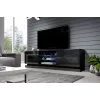 Cama TV-Schrank QIU 200 MDF schwarz glänzend/schwarz glänzend