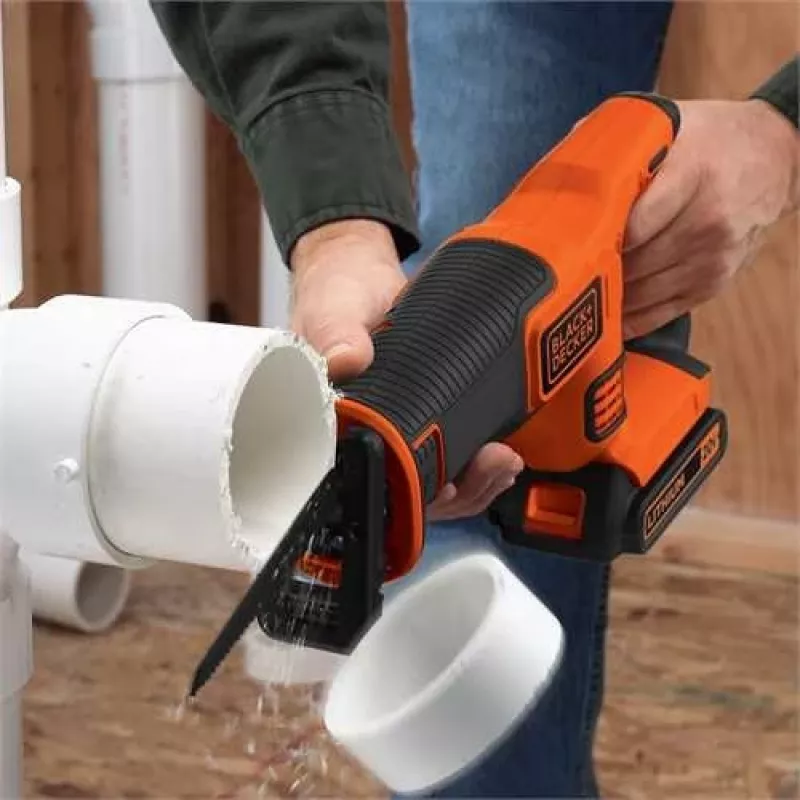 Black & Decker BDCR18-QW Säbelsäge Schwarz, Orange