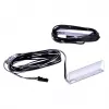 Regalmontierte LED-Leuchte cama meble 2LED blau, rechteckig, Aufputz, transparent/schwarz