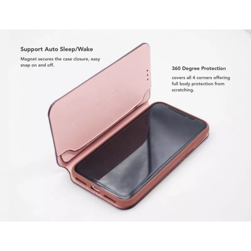 Folio Case VixFox für iPhone 7/8 — pink, Folio-Schutzhülle