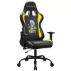 Subsonic SA5609-IM1 Pro Iron Maiden Killers Gaming-Stuhl, 3D-Armlehnen, Kunstleder, Neigung 90°–135°, 120 kg, Schwarz mit gelber Stickerei