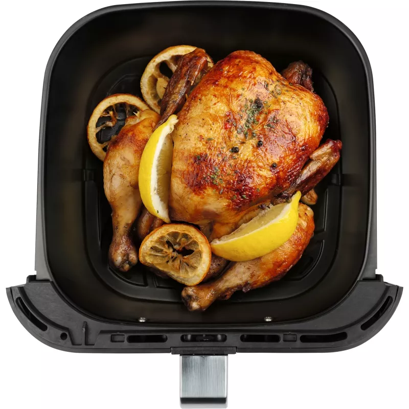 ProfiCook PC-FR 1269 H Heißluftfritteuse, 8 l, 1800 W, 80-200 °C, Edelstahl/Schwarz