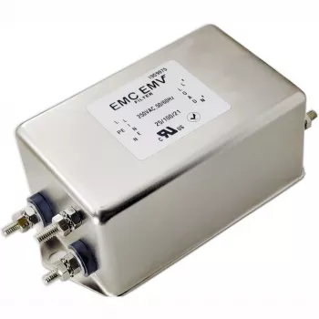 Akyga EN2060-20-S einphasiger EMI-Filter, 20 A, 120–250 V AC, 50/60 Hz, M4-Schraubanschlüsse