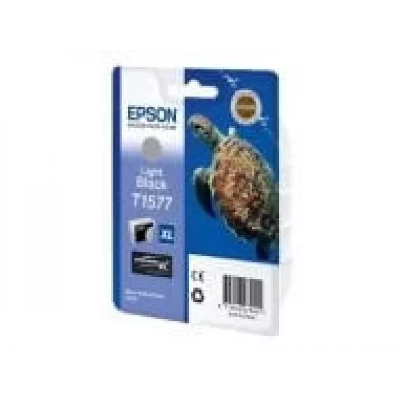 Epson T1577 Tintenpatrone, Hellschwarz, 25,9 ml (C13T15774010)