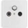 ShiverPeaks BS83905-1SETW BASIC-S Antennendose BK+SAT, 1 dB, 3-fach-Set, weiß