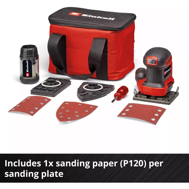 Einhell TE-OS 18/113 3X Li Solo Akku-Schwingschleifer, 18 V (ohne Akku)