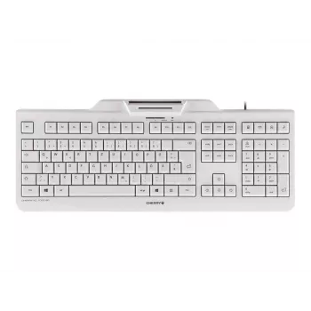 CHERRY KC 1000 SC Kabelgebundene Smartcard-Tastatur Hellgrau USB QWERTY UK