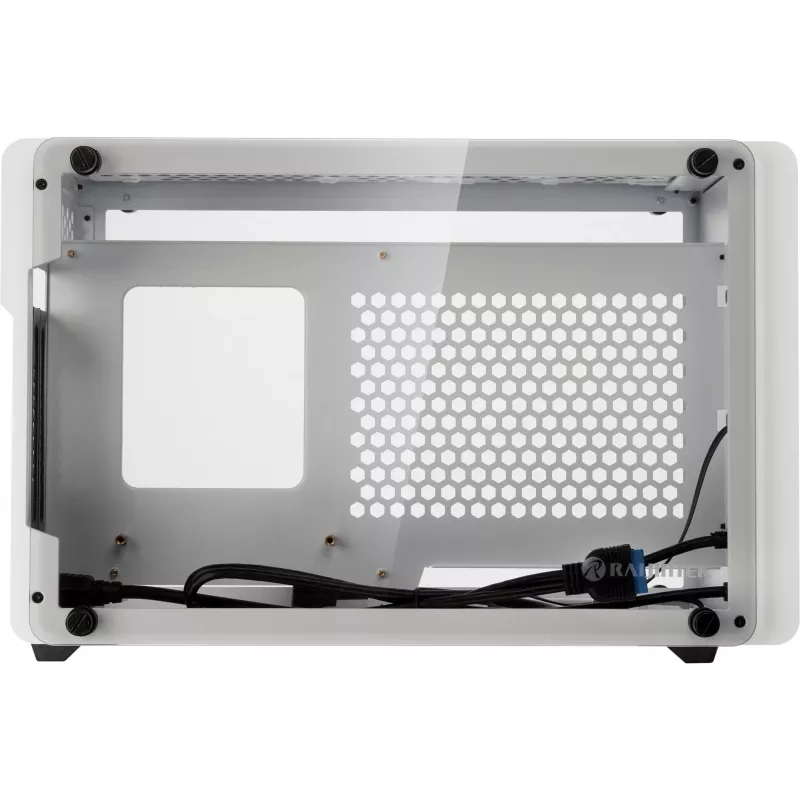 RAIJINTEK Ophion Mini-ITX Gehäuse mit Temperglas - Weiß - Gehäuse - Mini-ITX