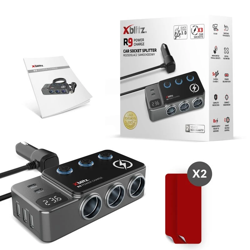 Xblitz R9 POWER CHARGE Kfz-Ladegerät