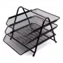 Schreibtisch-Ablageorganizer Forpus FO30545 Metall Schwarz