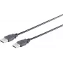 USB-Kabel S/CONN 13-22025 USB 2.0 1 m schwarz