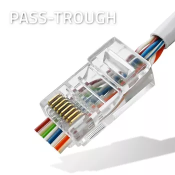 RJ45 Stecker QOLTEC 54544 CAT6 UTP, 100 Stück Packung