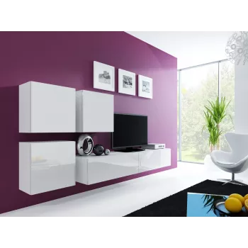Cama Square Schrank VIGO 50/50/30 weiß/weiß glänzend