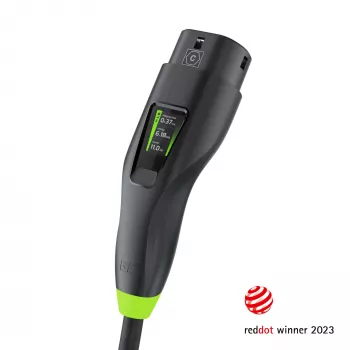 Green Cell Habu EVGC01 Mobiles EV-Ladegerät für Elektrofahrzeuge 11 kW 7 m Typ 2 CEE Wallbox Schwarz
