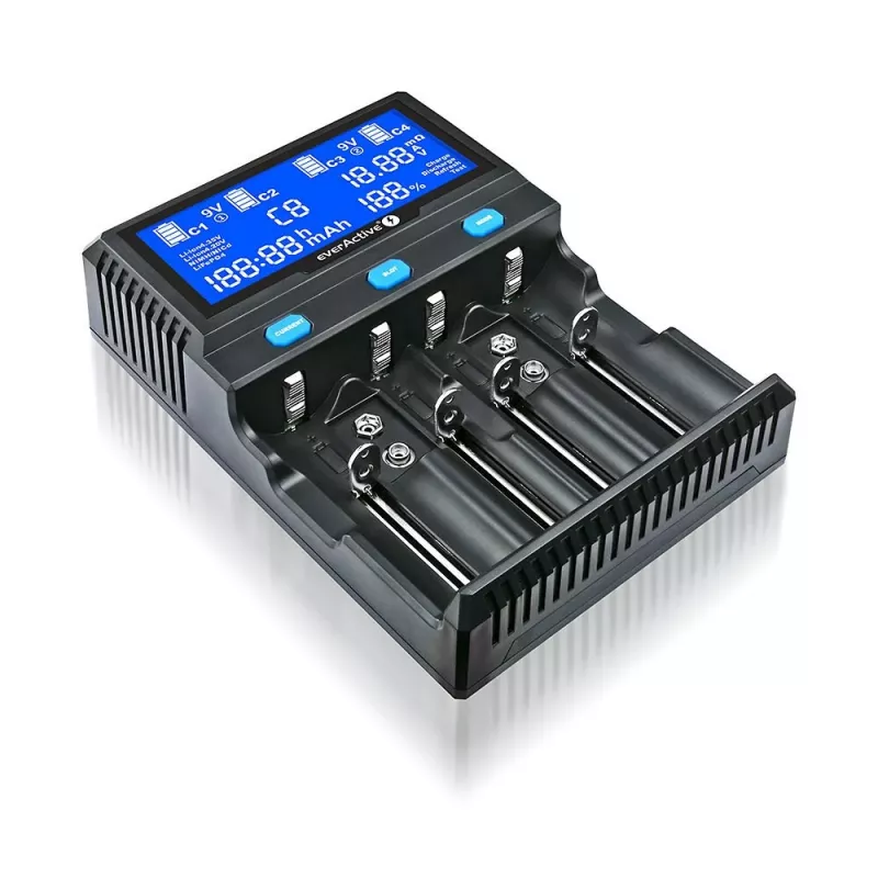 everActive UC-4200 Ladegerät für zylindrische Li-Ion- und Ni-MH-Akkus
