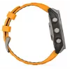 Garmin fenix 8 AMOLED Sapphire 51 mm GPS-Smartwatch, 3,56 cm (1,4") 454 x 454 Touchscreen, WLAN, Spark Orange/Graphite Silikonarmband, Titan