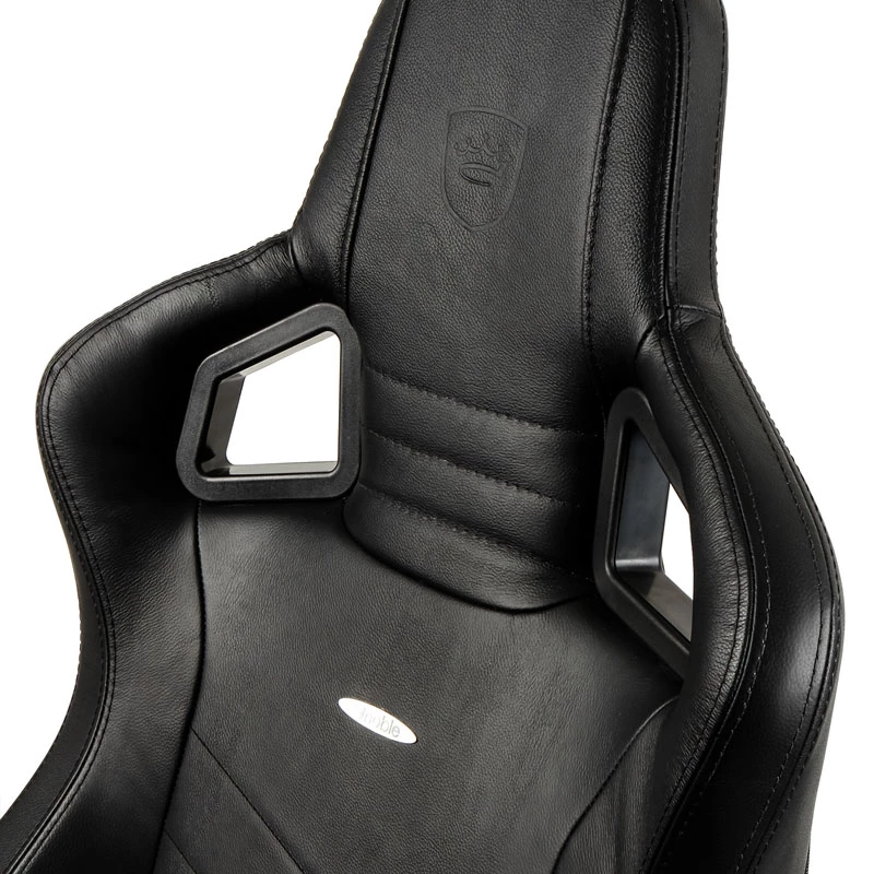noblechairs EPIC Echtleder Gaming-Stuhl - Schwarz