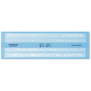 Staedtler Mars 572 FL Schriftschablone, Blau