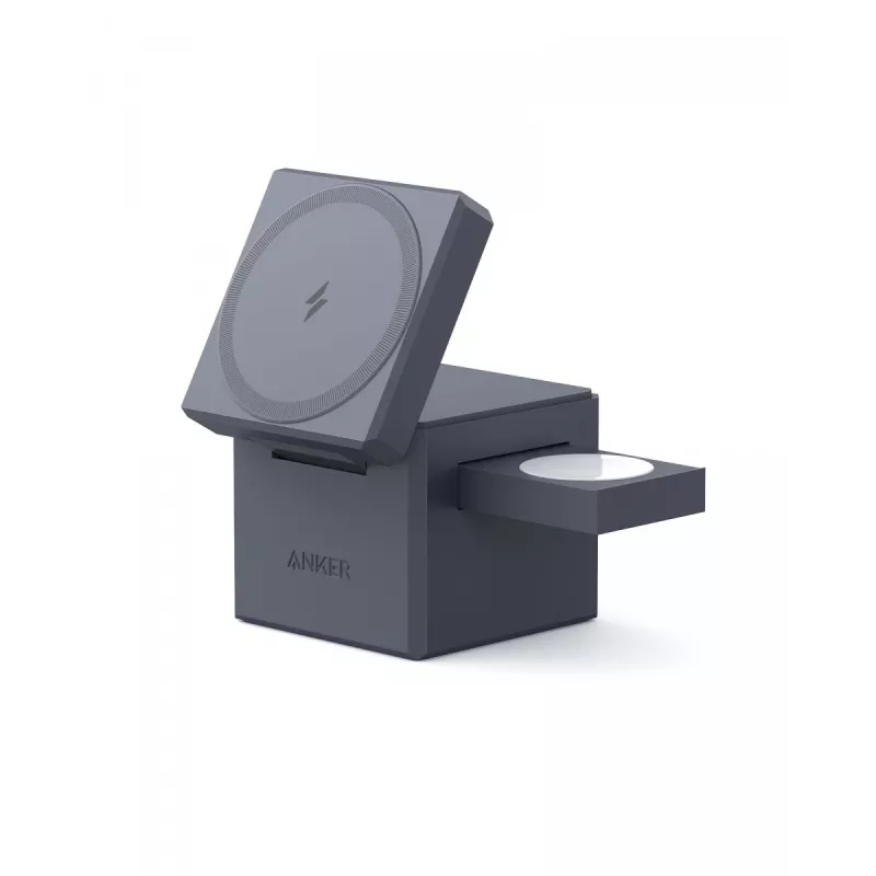 Anker 3-in-1 Cube Y1811G11 mit MagSafe, 15 W, Schwarz