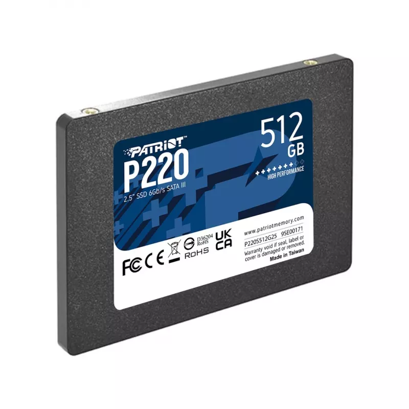Patriot Memory P220 512 GB SSD, 2,5″, SATA III (P220S512G25)