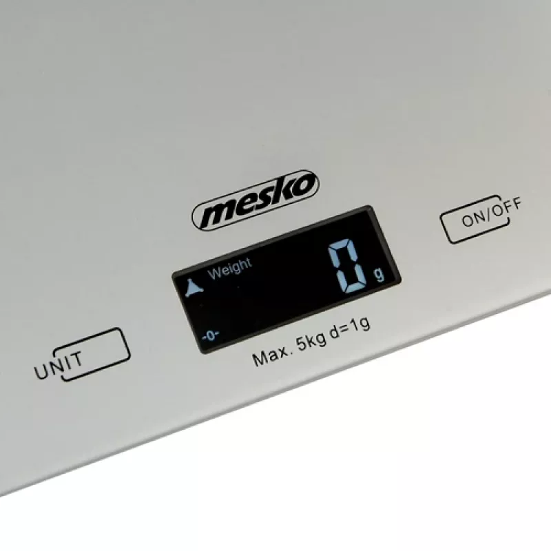Mesko | Küchenwaage | MS 3145 | Maximale Belastbarkeit 5 kg | Teilung 1 g | Displaytyp LCD | Silber