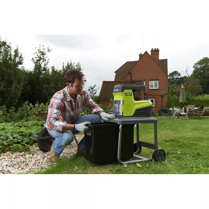 Ryobi RSH3045U - Häcksler - Elektrisch - 3000 W - Schnittleistung: 45 mm - 21 kg