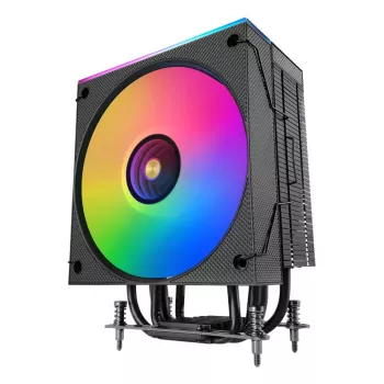 Luftkühler TACENS Mars Gaming MCPU-LCD, 120-mm-Lüfter, TDP 300 W, unterstützt LGA1700/1200/115x/1366 und AM4/AM5, schwarz