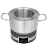 Gastroback 42568 Fondue MultiCook 4in1 & Kochplatte, 1200 W, 2,3-l-Edelstahltopf, 8 Gabeln