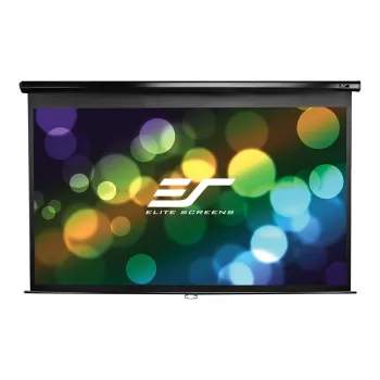 Elite Screens | Manual Series | M100XWH | Diagonale 100 Zoll | 16:9 | Sichtbare Bildbreite (B) 221 cm | Weiß