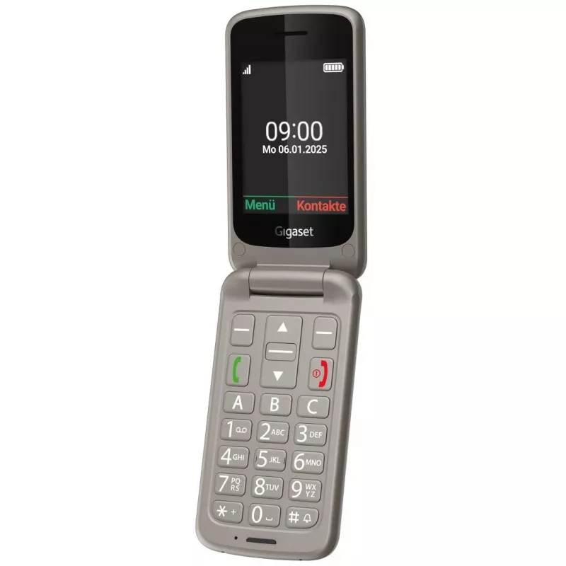 Gigaset GL595 Klapp-Handy, 2,8 Zoll, Silber