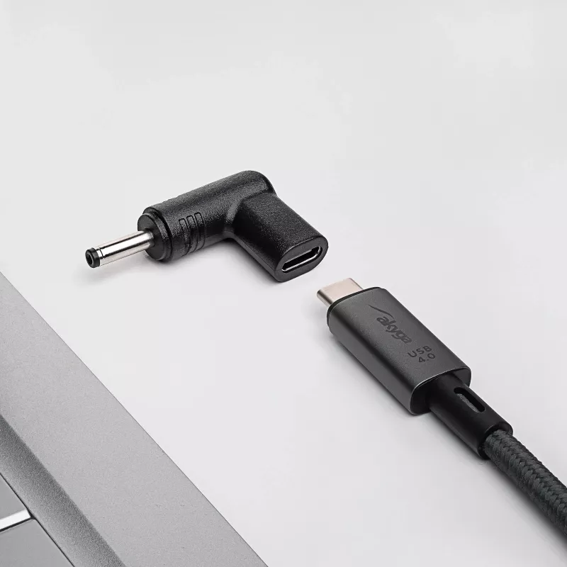 Akyga AK-ND-C05 Ladeadapter USB-C auf DC 3,5 x 1,35 mm für Notebooks, 18,5-20 V, 100 W