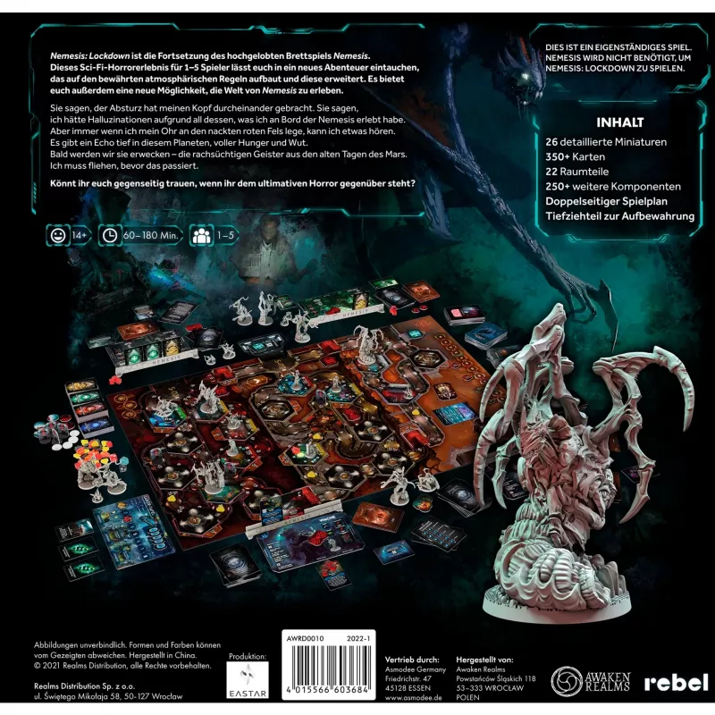 Nemesis: Lockdown, Brettspiel