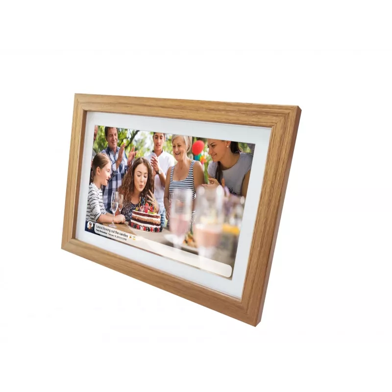 Digitaler Bilderrahmen SENCOR SDF 1093 OAK 10,1 Zoll — 10,1-Zoll-Display, Eichenfinish