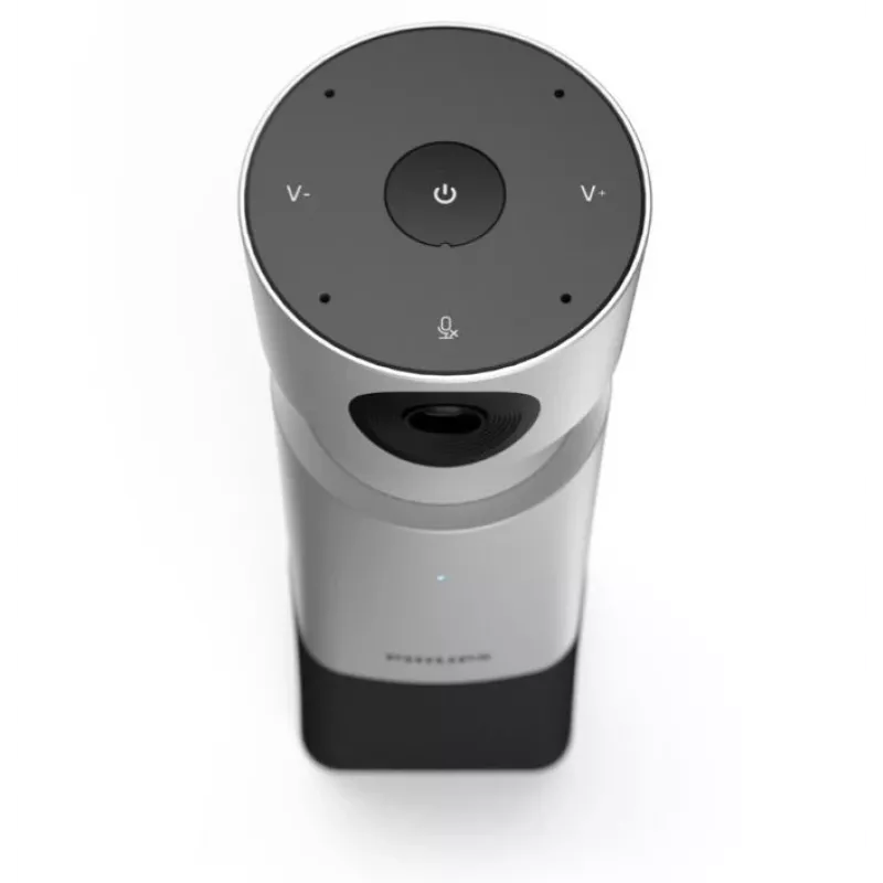 Philips PSE0550 SmartMeeting tragbare 4K-Videokonferenzkamera mit integriertem Mikrofon, 30 fps, USB, Schwarz/Silber