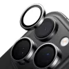 Torras Lensguard X00FX1568 Kameraglas für iPhone 16 Pro, gehärtetes Glas, 0,25 mm, 9H+, Schwarz