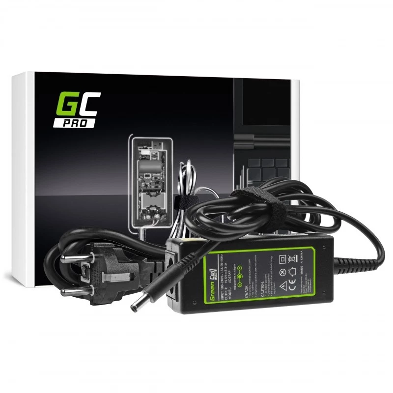 Netzteil Green Cell AD57AP 45W 19,5V 2,31A für Dell Laptops, Innenbereich, schwarz