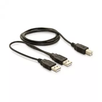 DELOCK Kabel USB 2.0 B -> USB-A Power + Power/Data