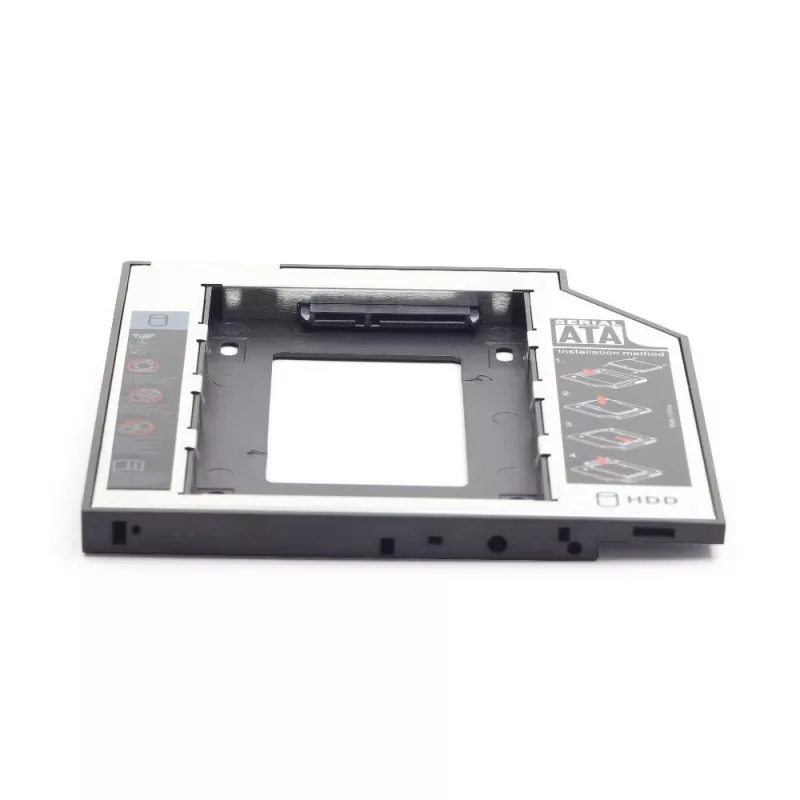 Gembird MF-95-02 Slim-Einbaurahmen, 2,5"-Laufwerk auf 5,25"-Schacht