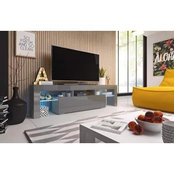 Cama TV-Ständer TORO 158 grau/grau glänzend