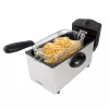 Fritteuse ESPERANZA FALAFEL Single 3 L — Edelstahlbehälter, 2200 W, einstellbarer Thermostat